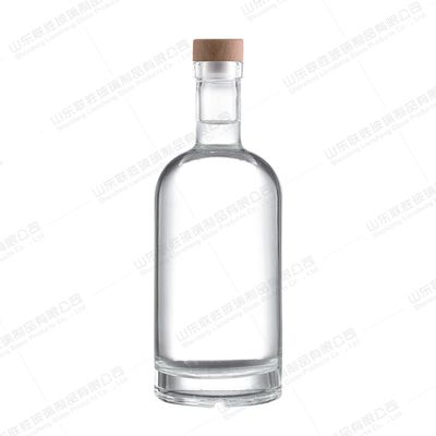 quality 350ml 500ml 700ml 1000ml Glass Wine Bottle With Glass Collar Healthy Lead Free Bottle factory